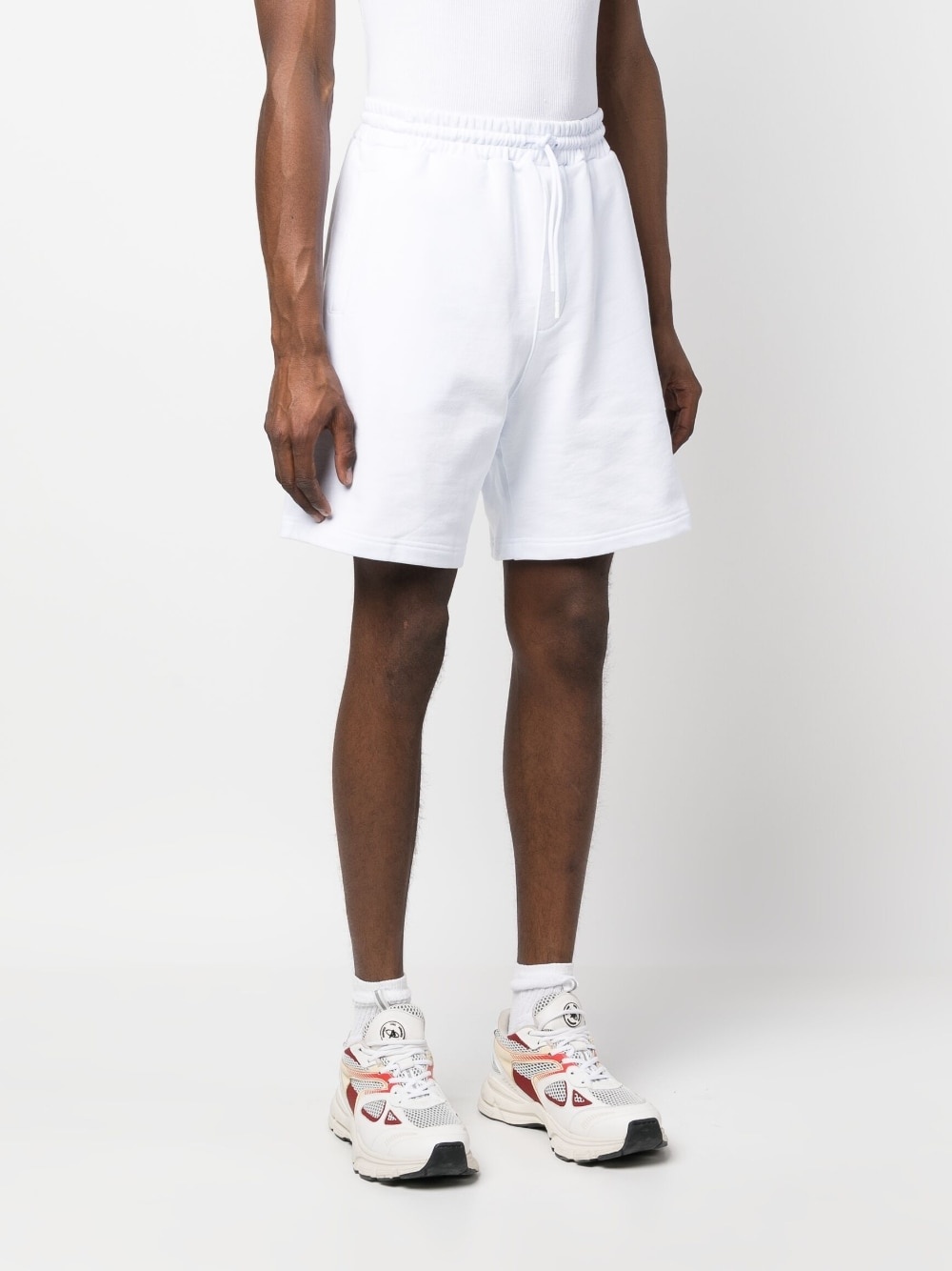 logo-print cotton shorts - 3