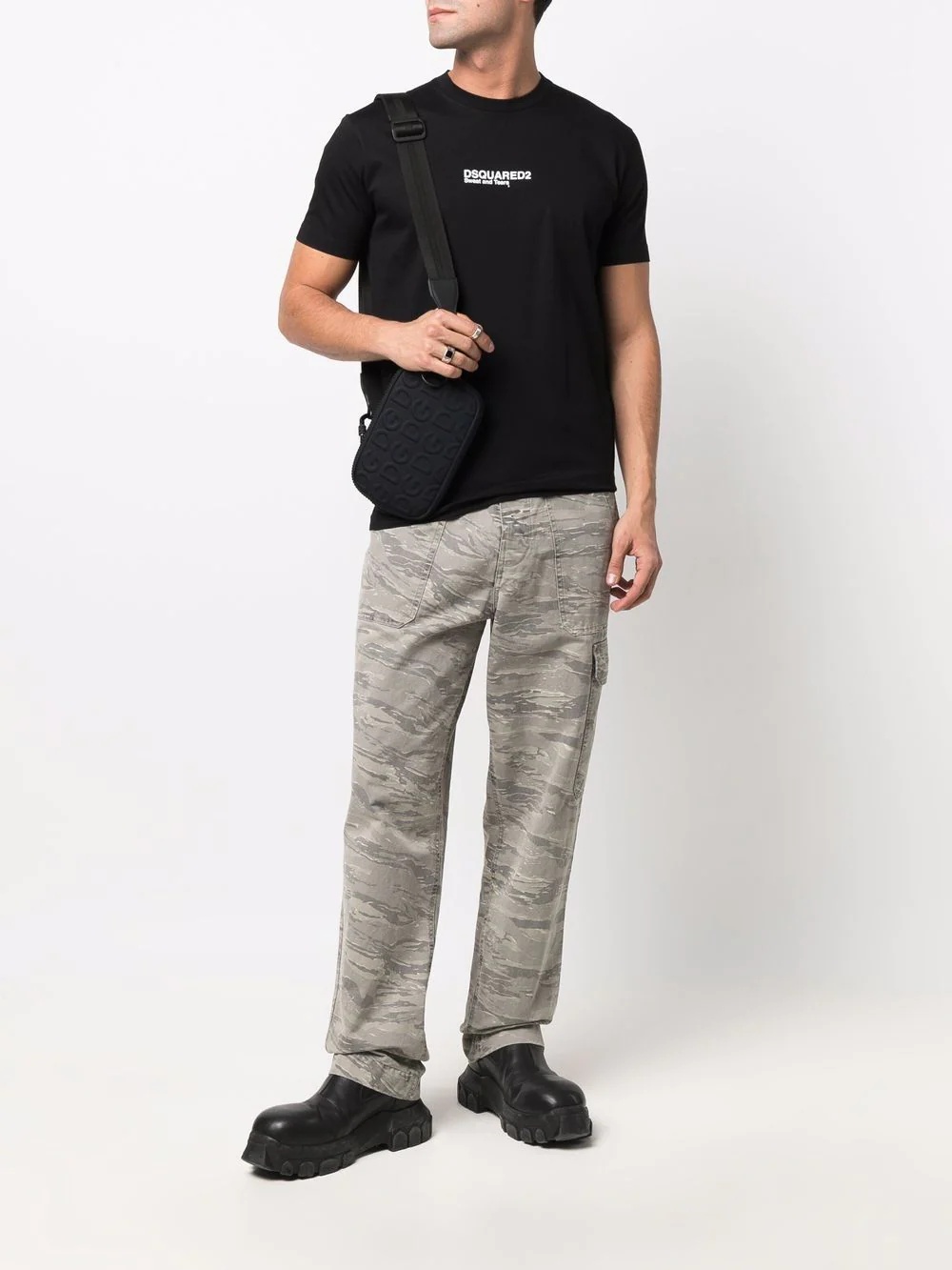 logo-print cotton T-shirt - 2
