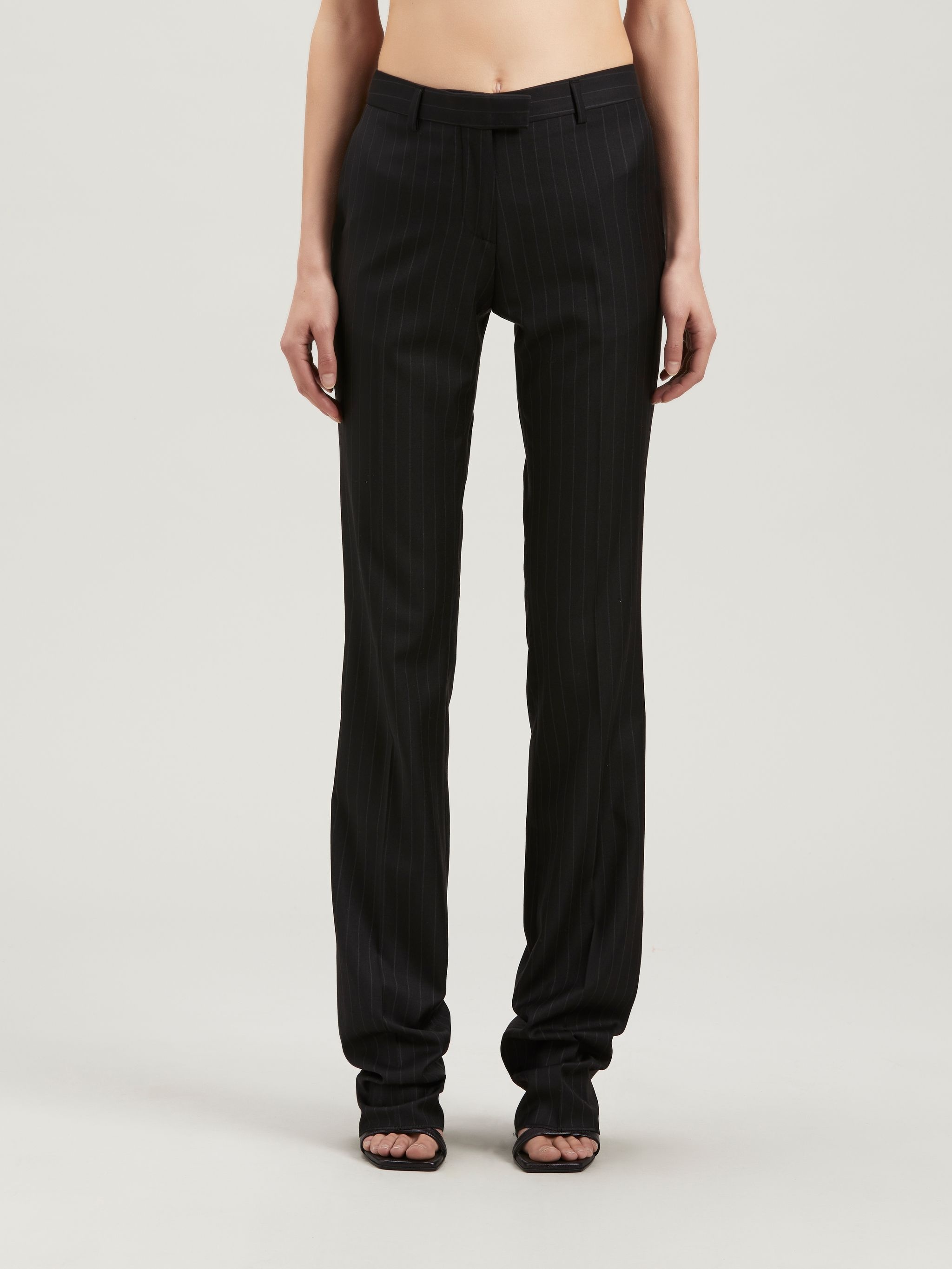 PINSTRIPES SLIM SUIT PANTS - 3