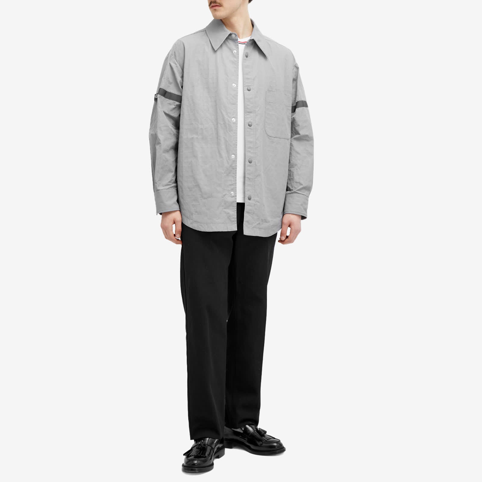Thom Browne Oversized Tonal Shirt Jacket - 4