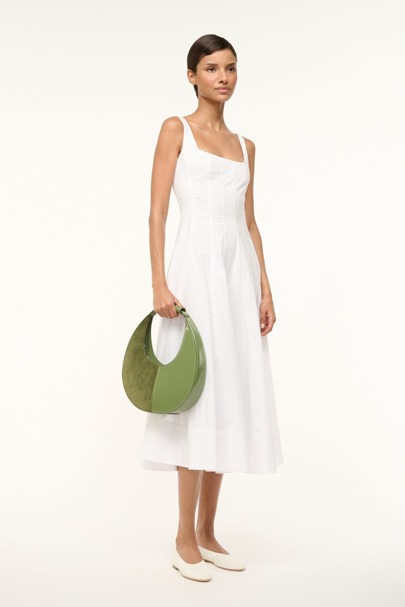STAUD STAUD MOON SPLIT TOTE BAG AVOCADO outlook