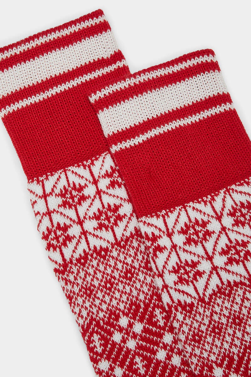 JACQUARDED KNIT LEG WARMERS - 4