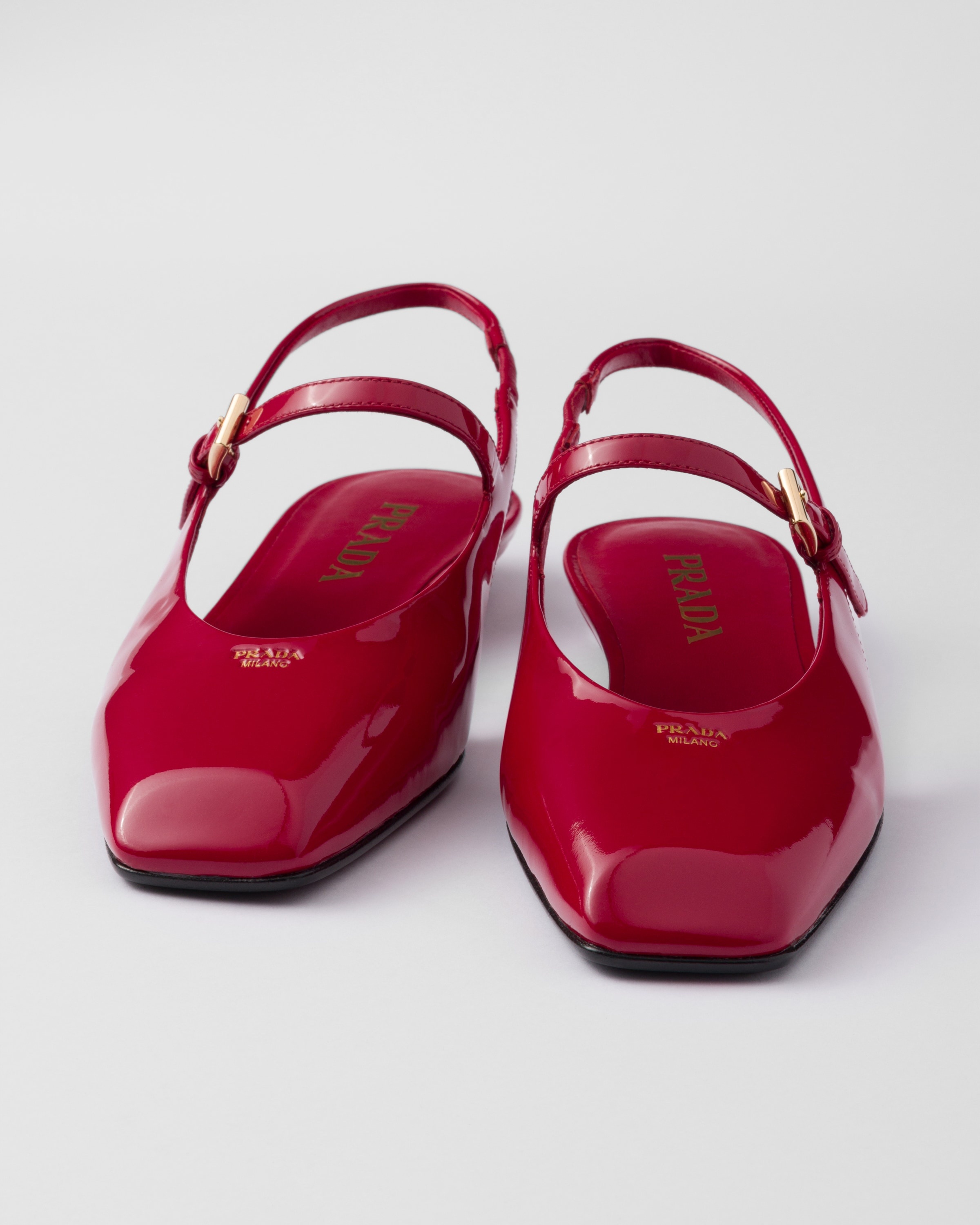 Patent leather slingback ballerinas - 5