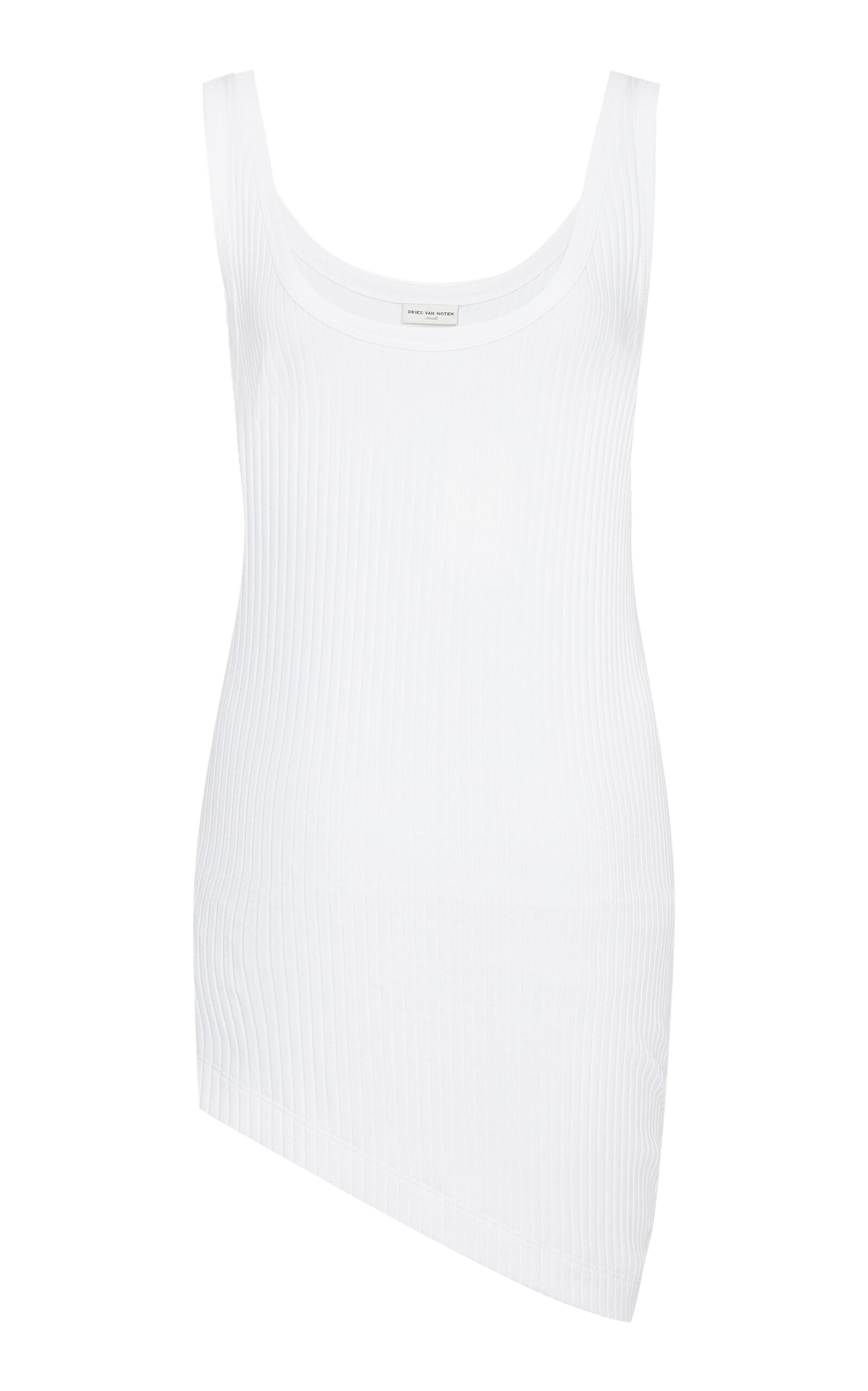 Homen Ribbed Cotton-Jersey Top white - 1