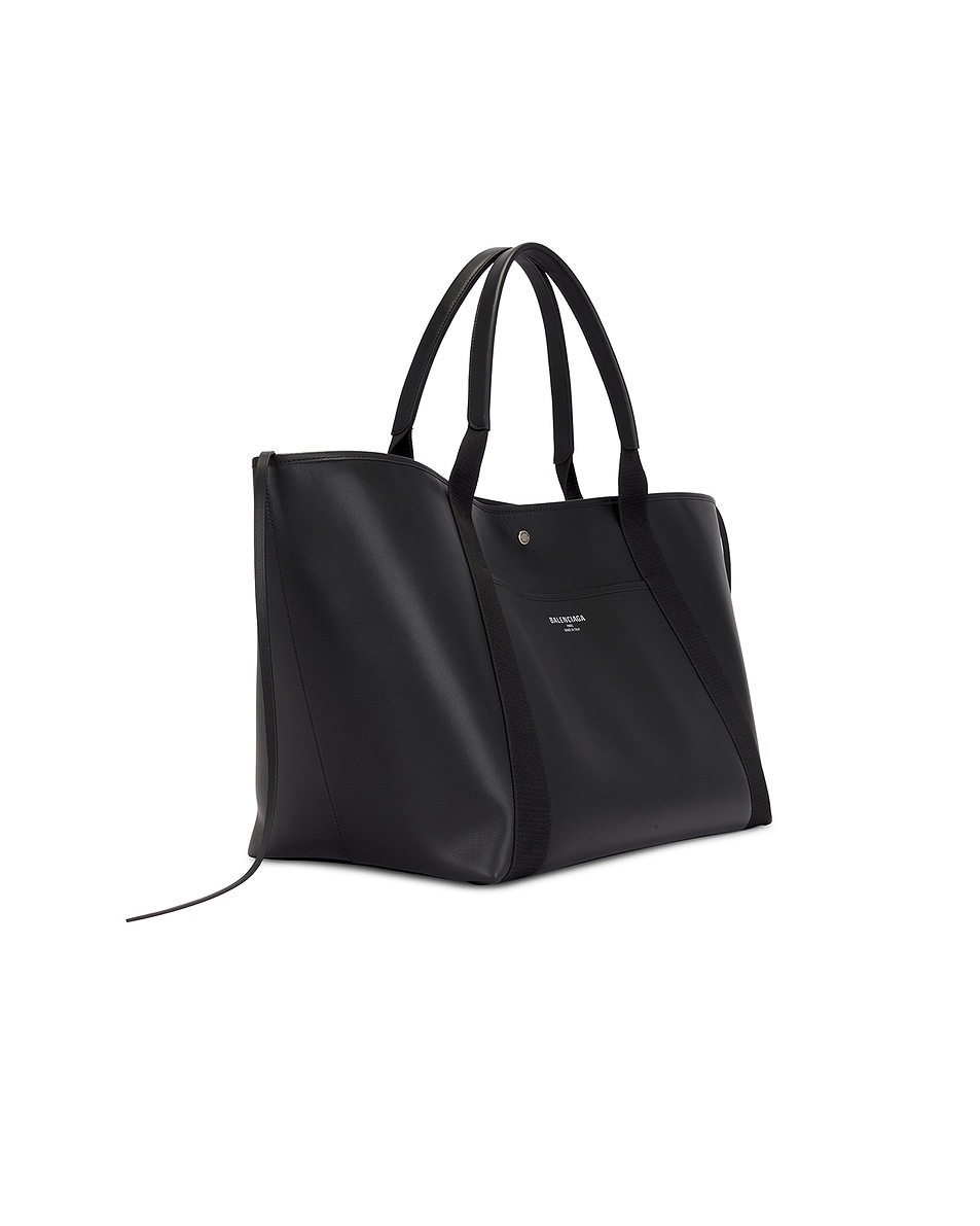 BALENCIAGA Navy Revamp Large Tote Bag | forward | REVERSIBLE