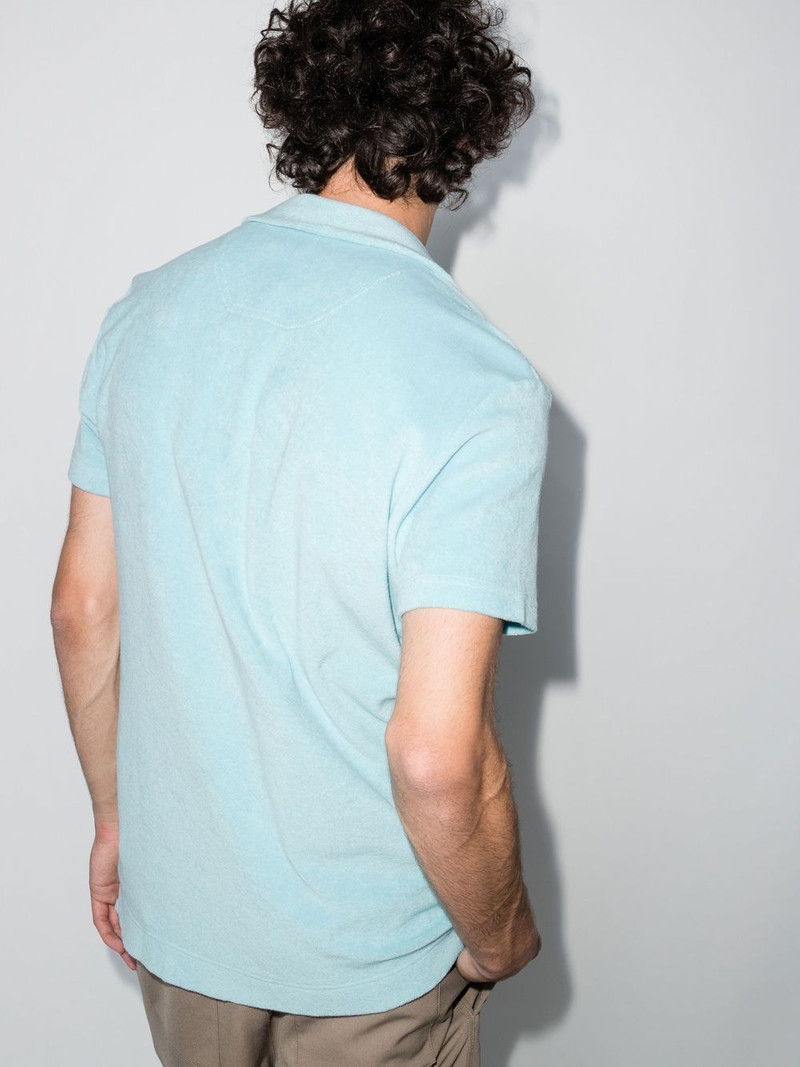 fleece-texture design polo shirt 3