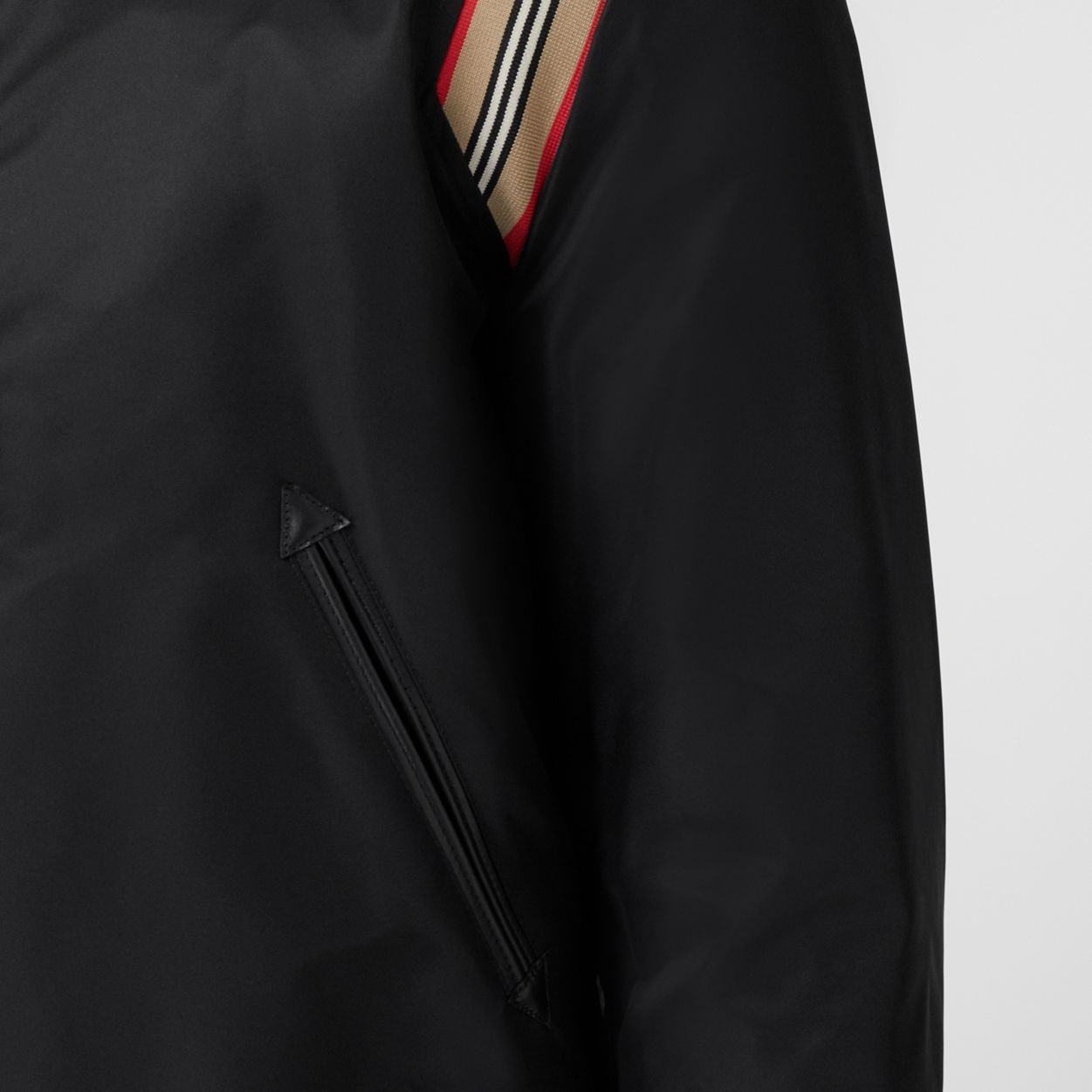 Icon Stripe Trim Bomber Jacket - 5