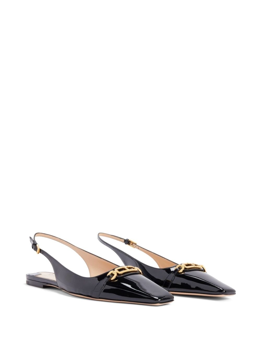 Whitney leather slingback ballerina shoes - 2