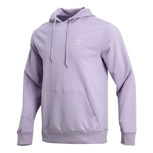 Men's Converse Athleisure Casual Sports Hooded Pullover Knit Light Purple 10020343-A19 - 1