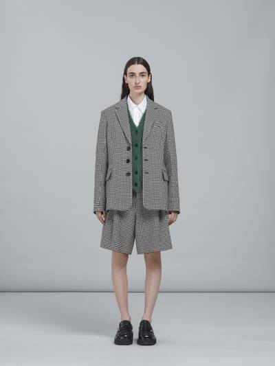 Marni DOUBLE FACE HOUNDSTOOTH WOOL BLAZER outlook
