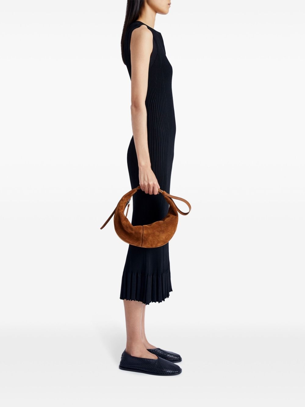 Slide suede shoulder bag - 2