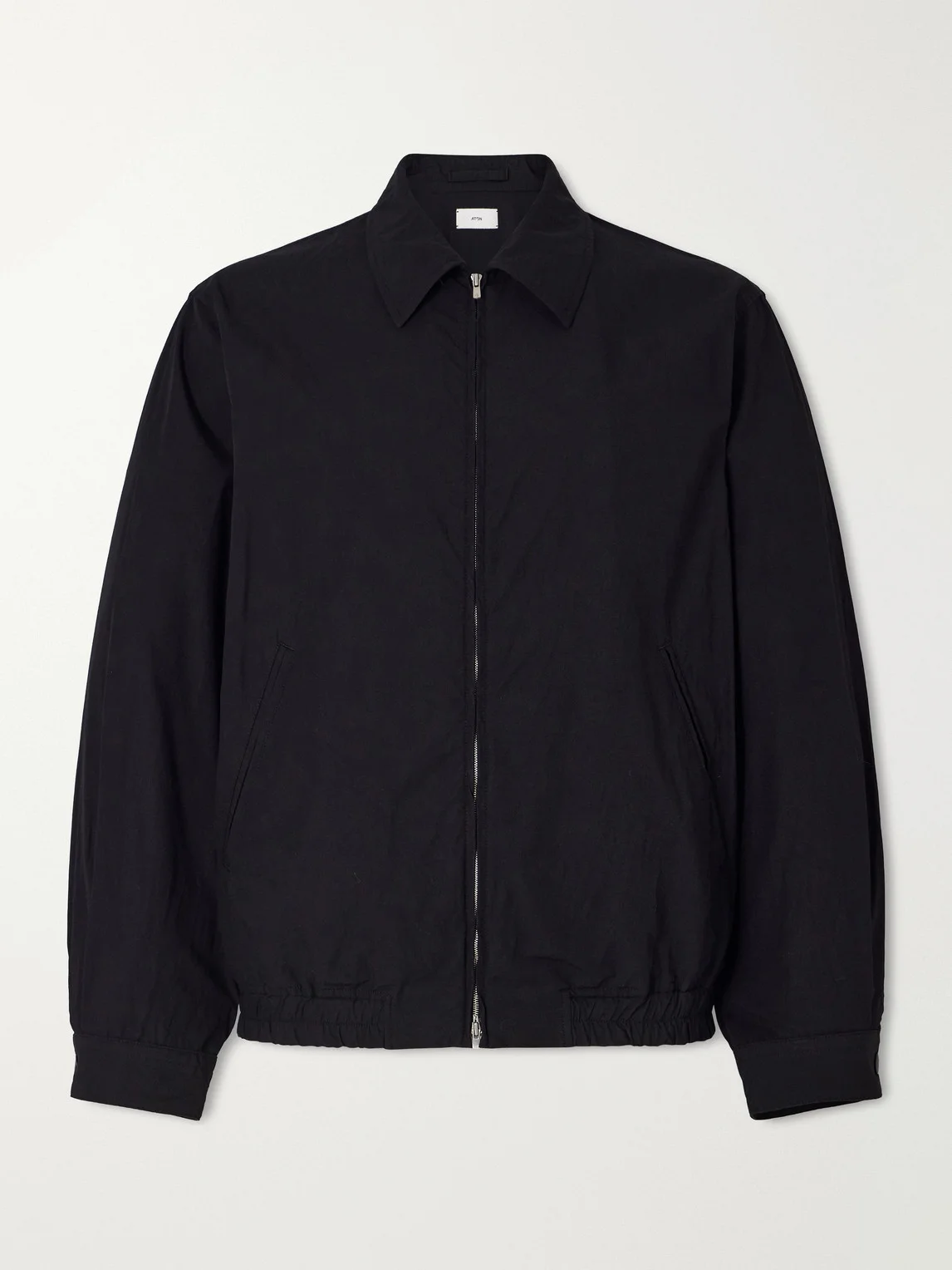 Cotton-Blend Gabardine Harrington Jacket - 1