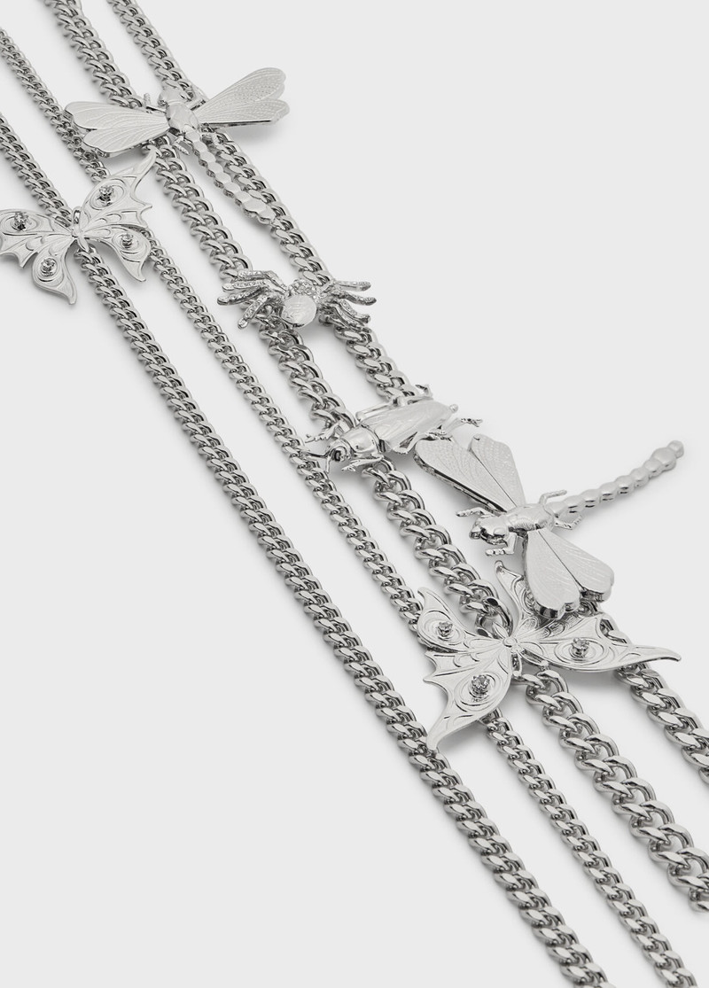 MULTICHAIN NECKLACE WITH BUTTERFLIES AND INSECTS 4