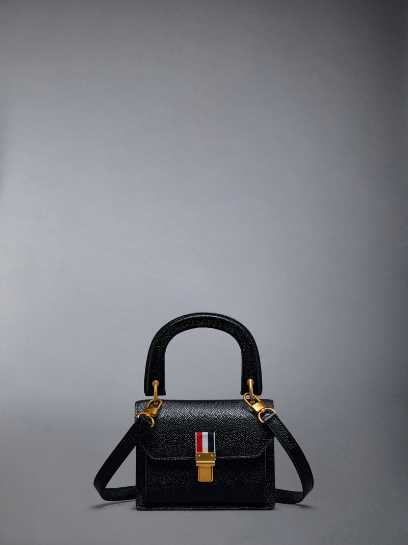 Pebble Grain Leather Mini School Bag 1