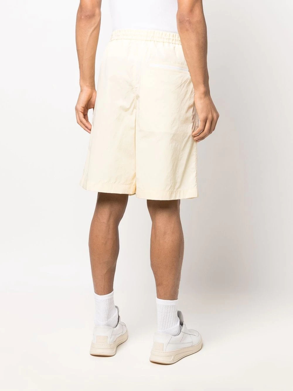 drawstring-waistband shorts - 4