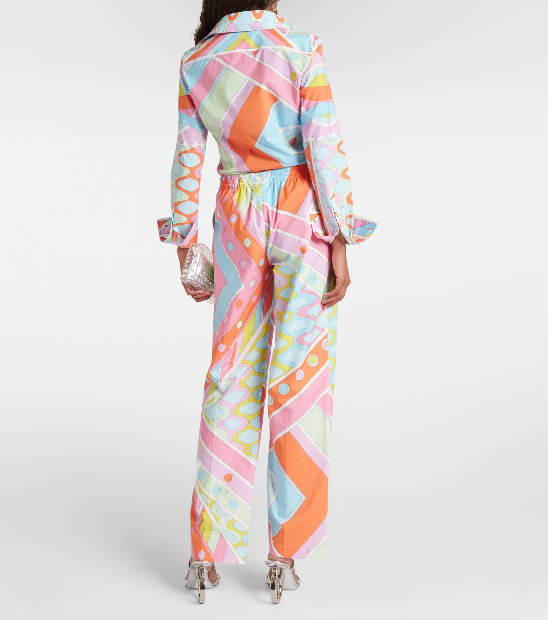 Vivara printed cotton wide-leg pants - 3