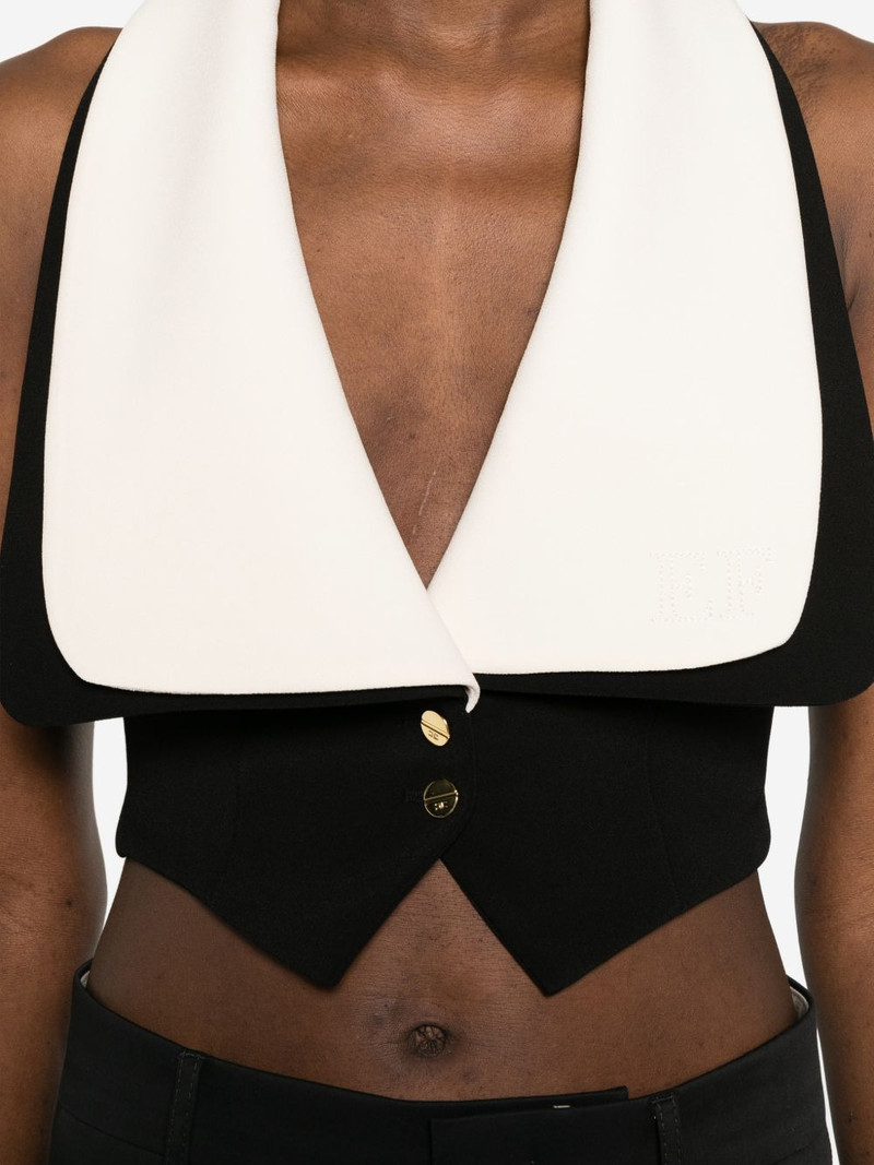 contrasting-collar waistcoat 5