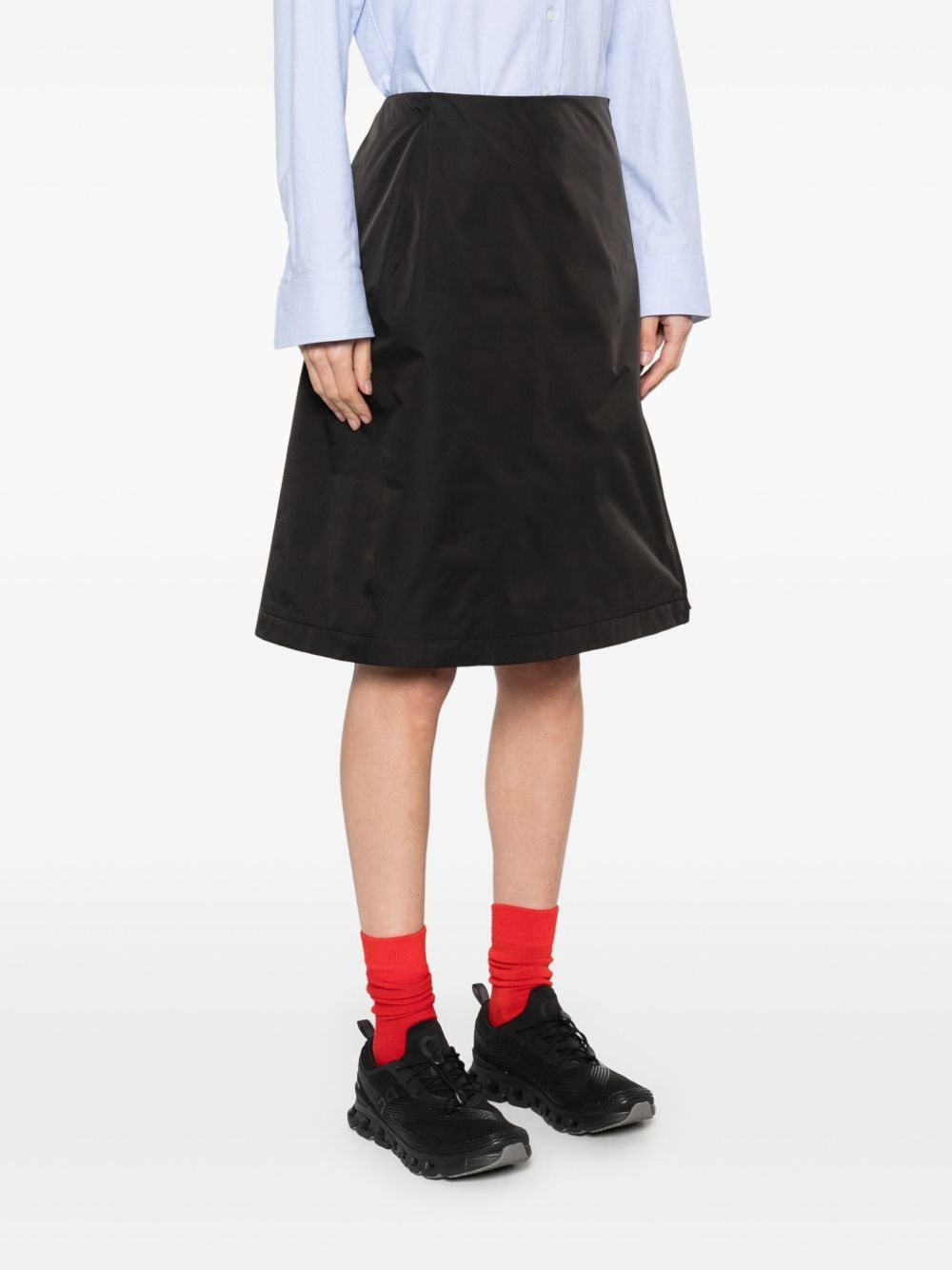 zipped midi skirt - 3