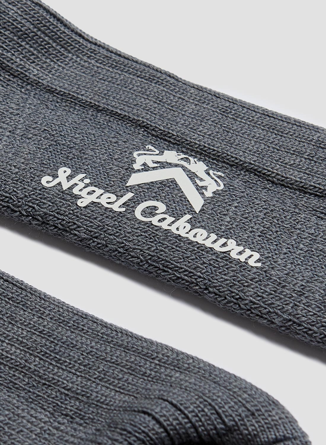 Wool Cushion Sole Crew Sock in Grey - 3
