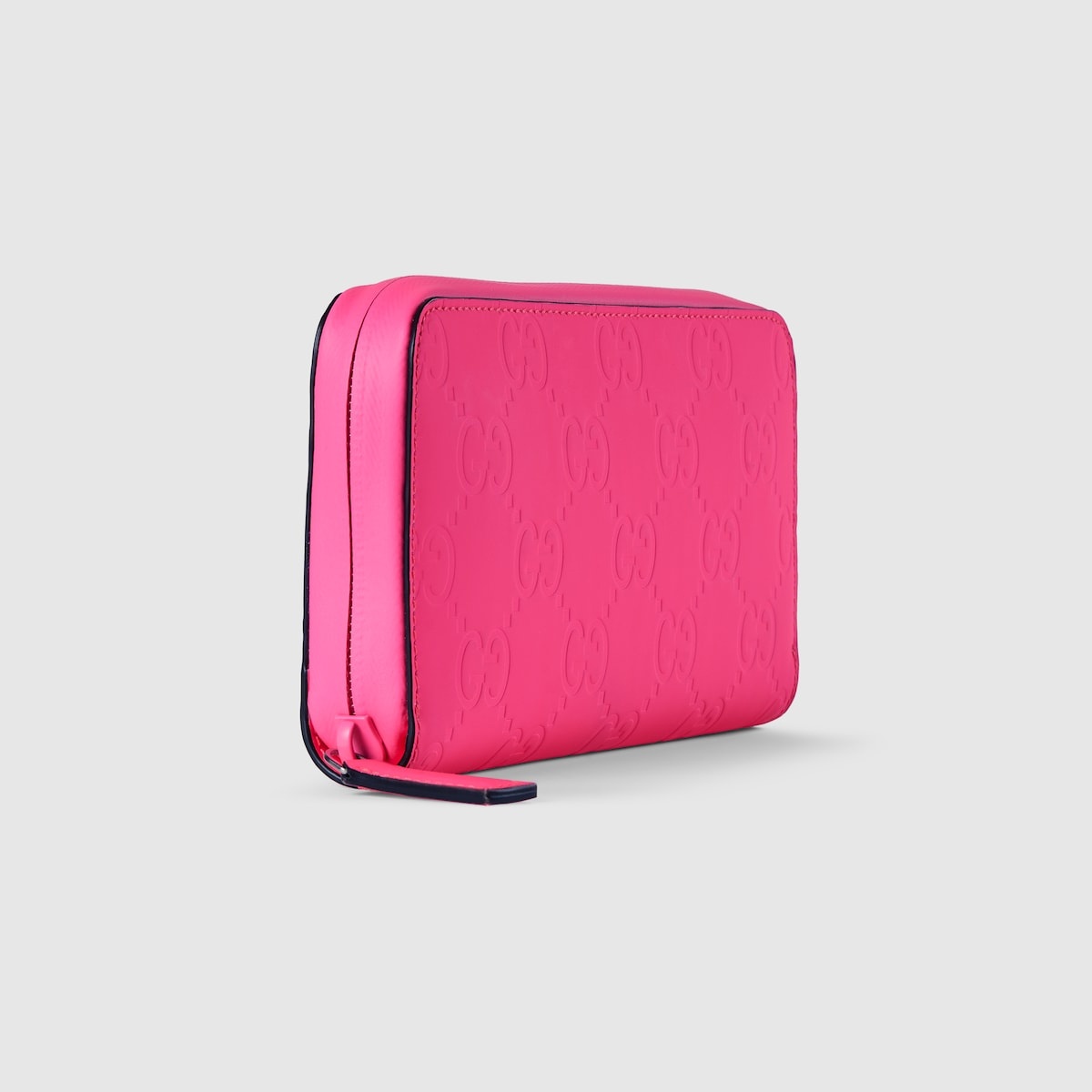 GG rubber-effect zip around wallet - 3
