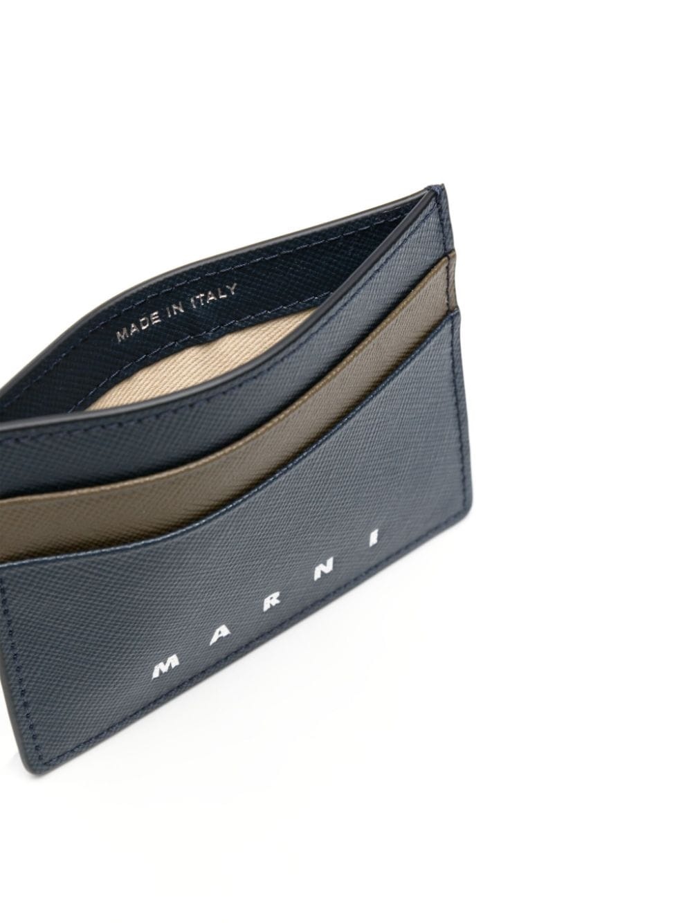 logo-debossed leather cardholder - 3