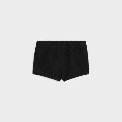 CELINE Chelsea mini shorts in tweed outlook