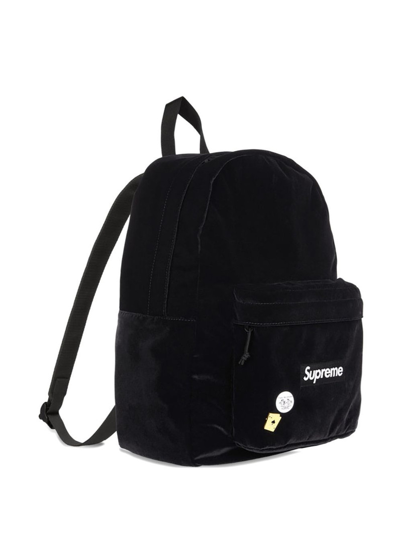 Supreme logo-patch backpack outlook