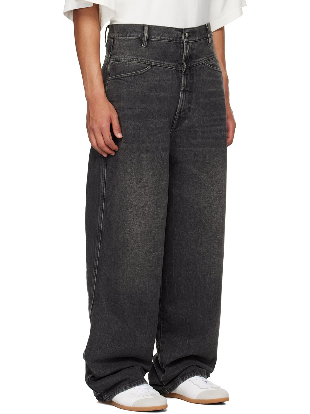 Black Four-Pocket Jeans - 2
