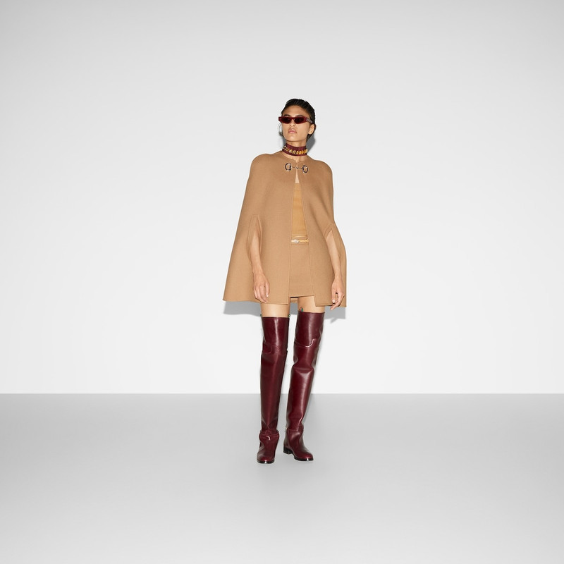 GUCCI Wool cashmere cape outlook