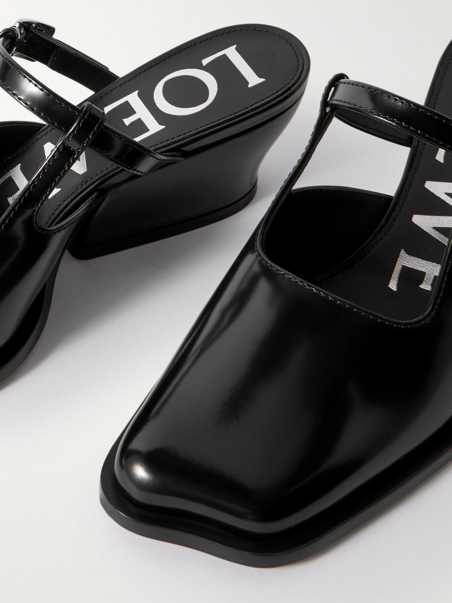 Onda leather mules Black - 4