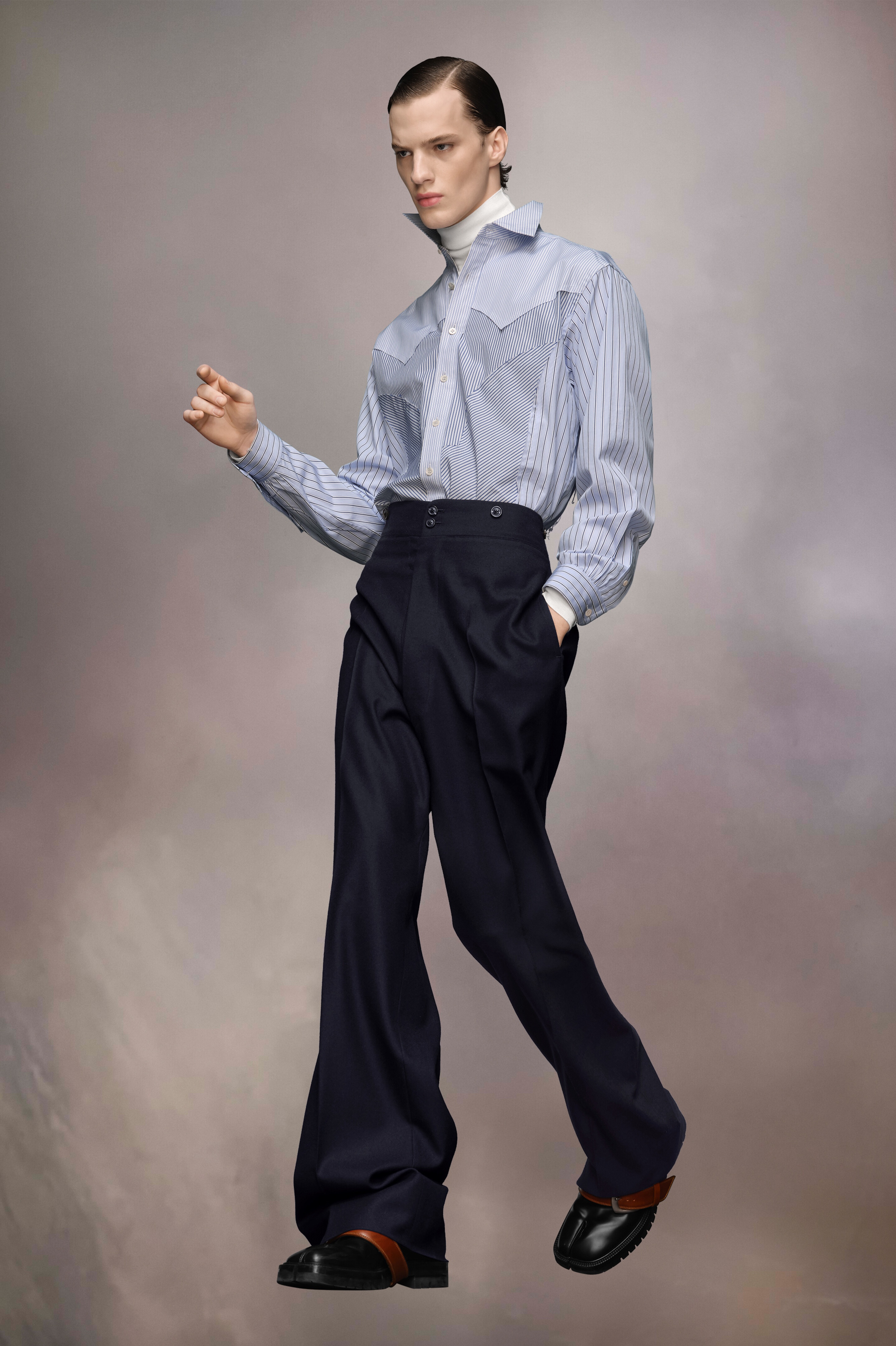 Barathea Wool Trousers - 4