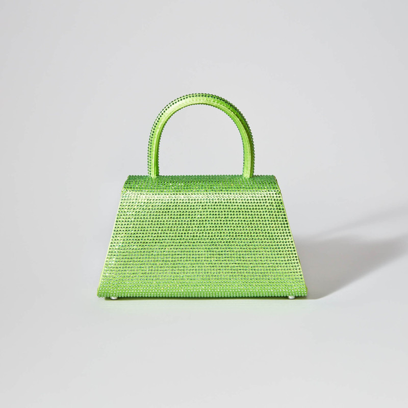 The Bow Mini in Lime Rhinestone 3