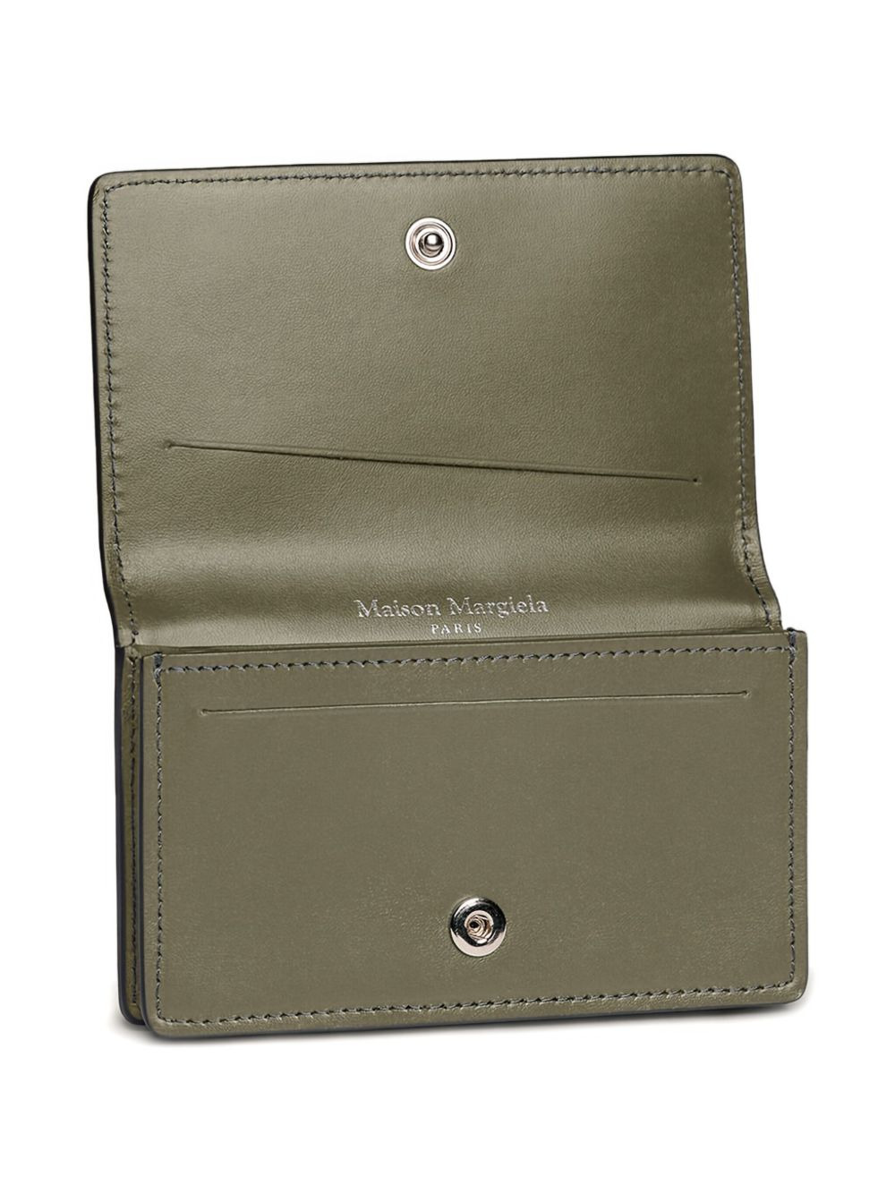 four-stitch leather cardholder - 3