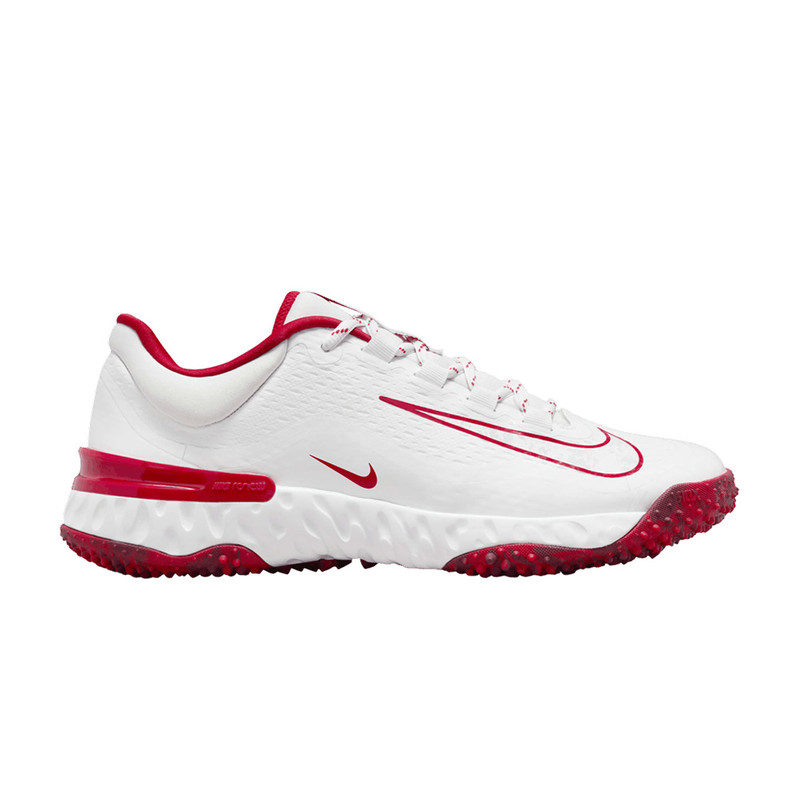 Wmns Alpha Huarache Elite 4 TF 'White University Red' - 1
