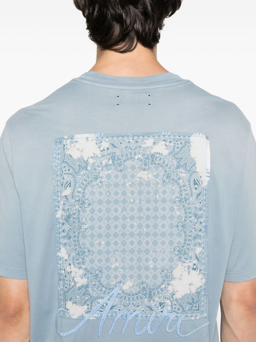 embroidered cotton T-shirt - 4