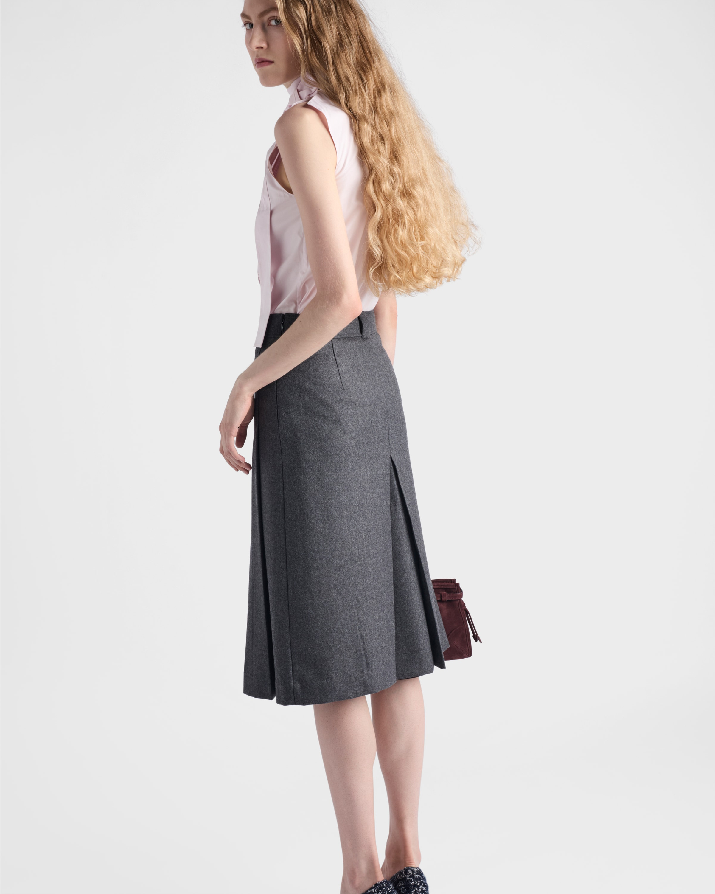 Embroidered poplin top - 5