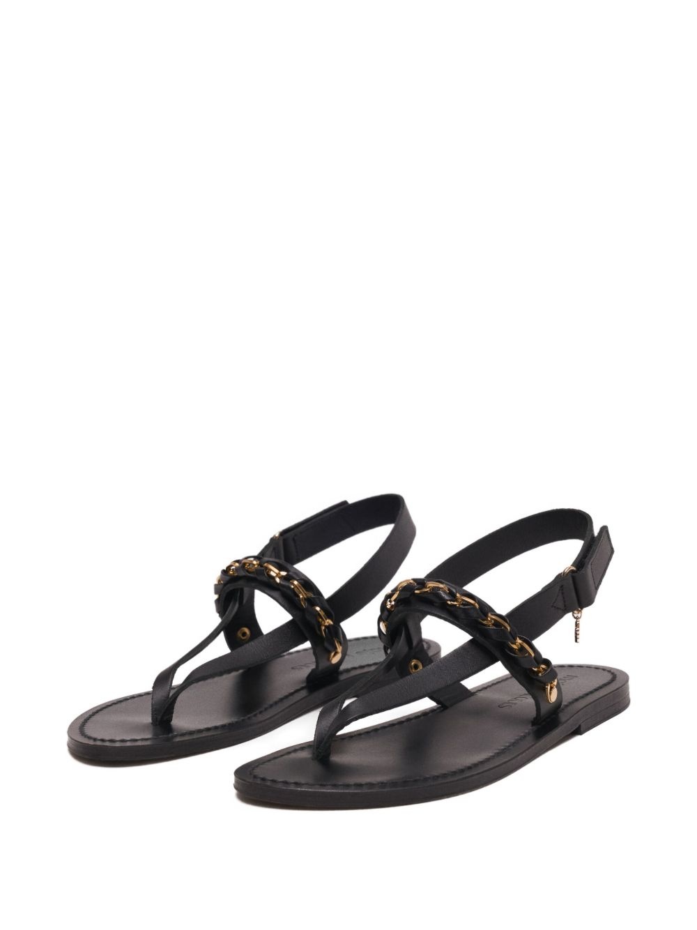 chain-link detail sandals - 2