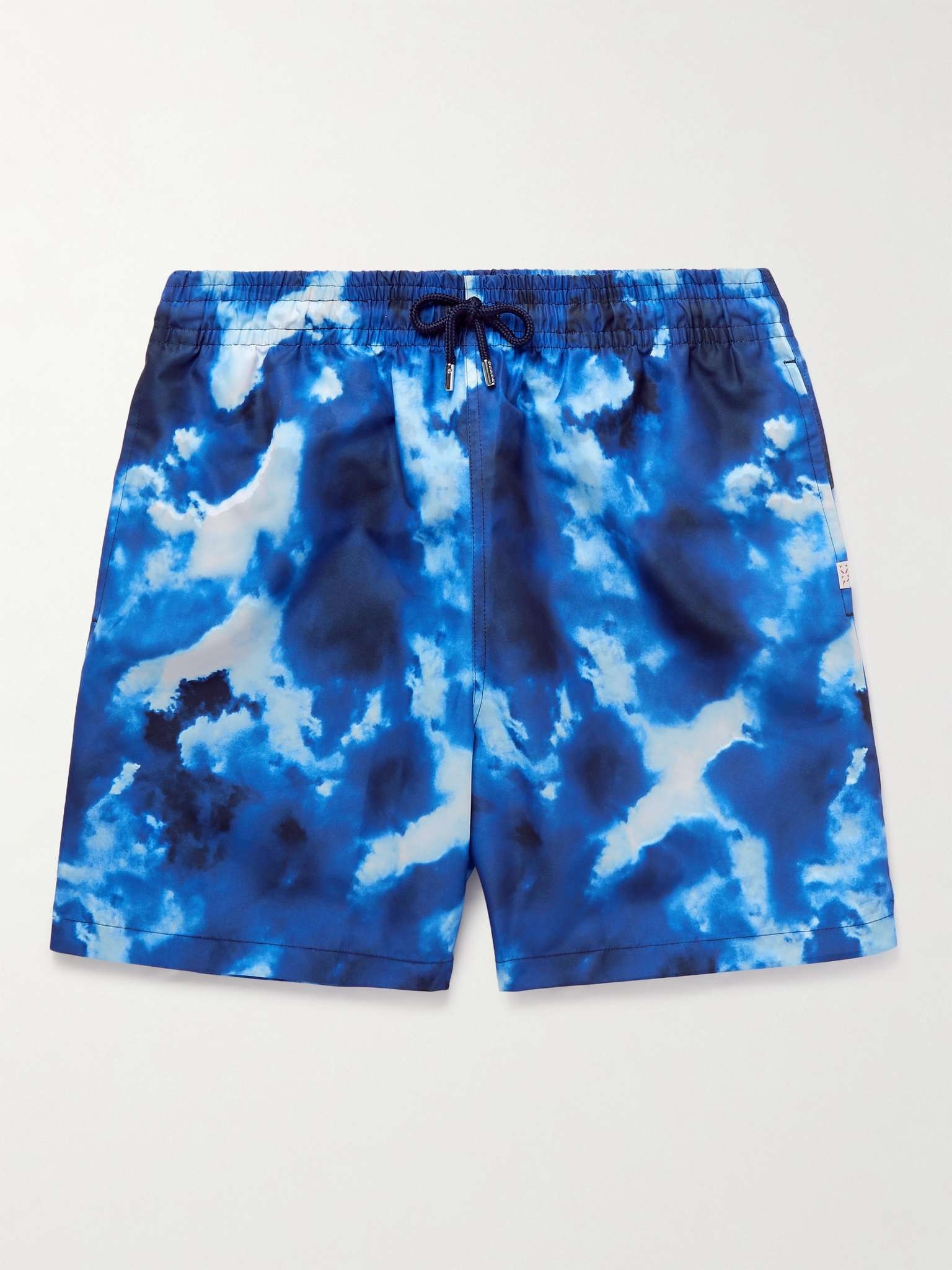 Mid-Length Printed Swim Shorts - 1