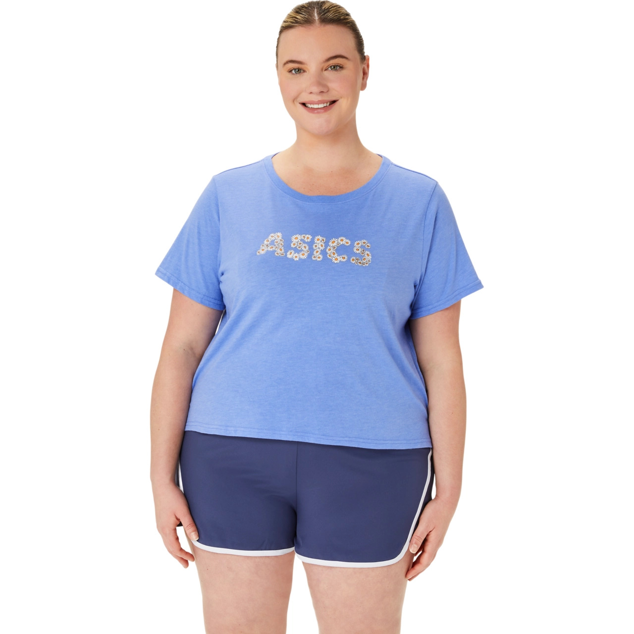 WOMEN'S ASICS DAISY CROP SHORT SLEEVE TOP - 1