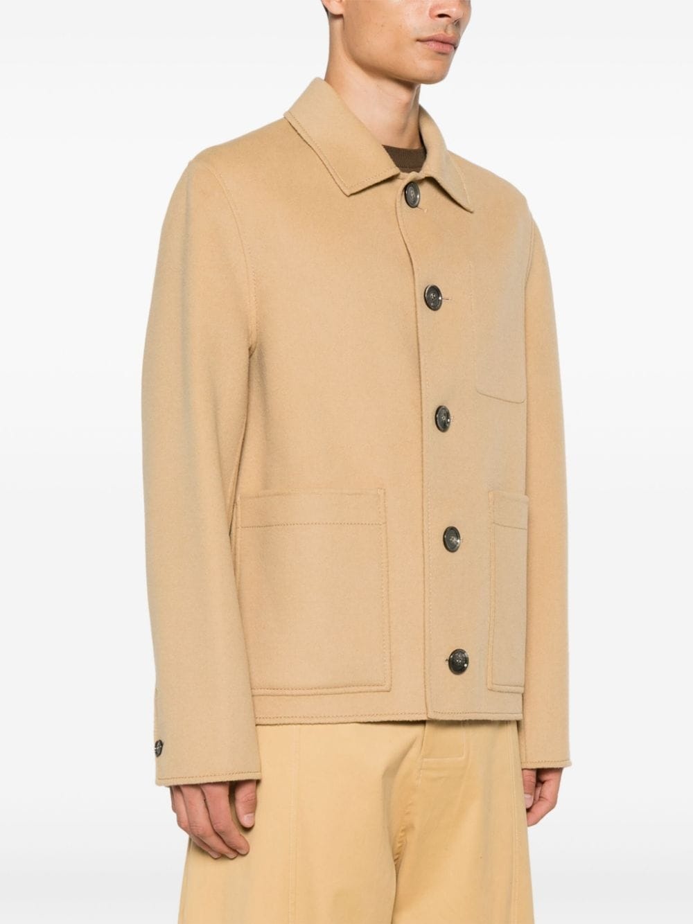 brushed shirt jacket - 3