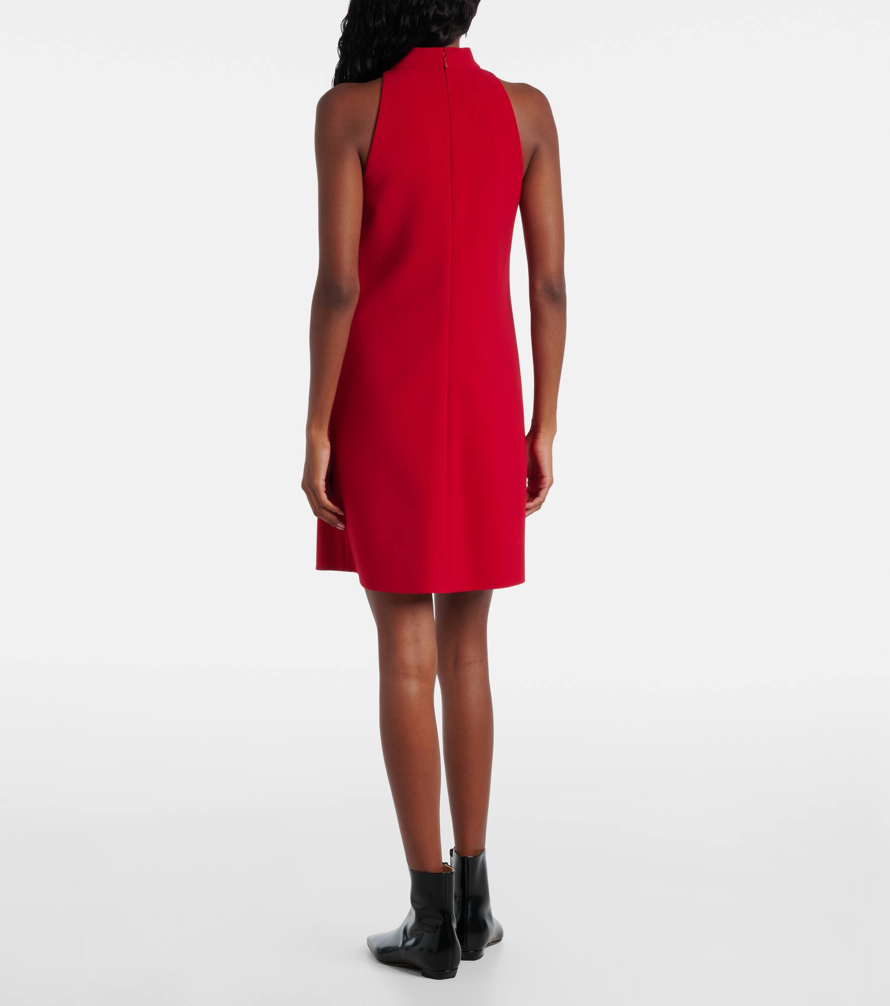 Heritage halterneck crêpe minidress - 3
