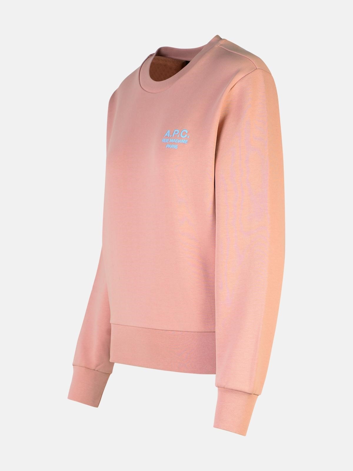 'RUE MADAME' PINK COTTON SWEATSHIRT - 2
