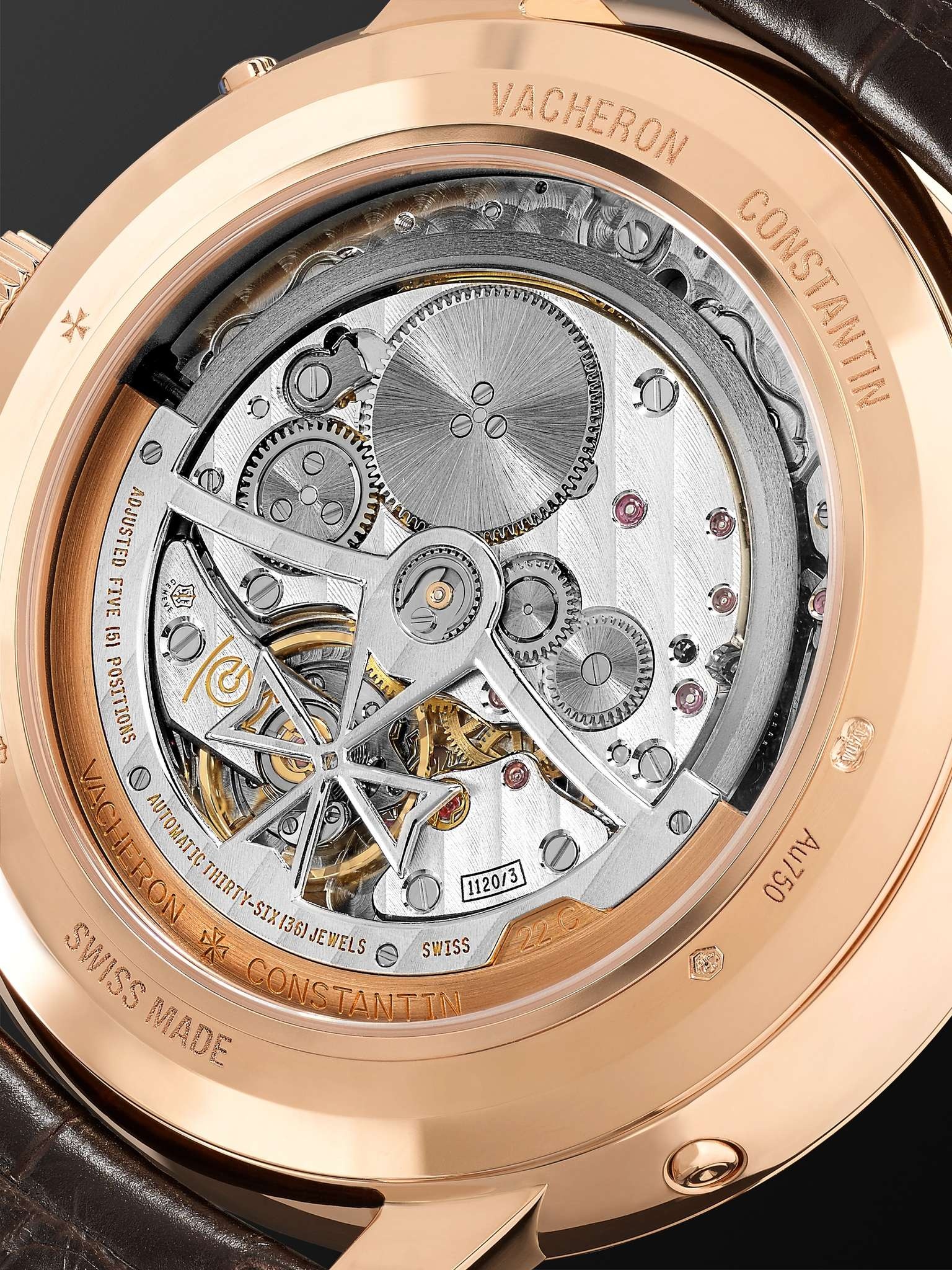 Patrimony Perpetual Calendar Ultra-Thin Automatic 41mm 18-Karat Pink Gold and Alligator Watch, Ref.  - 7