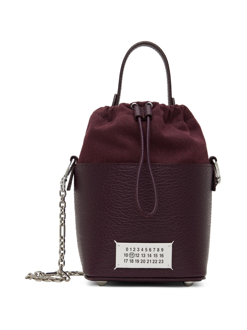 Burgundy Small 5AC Bucket Bag 1