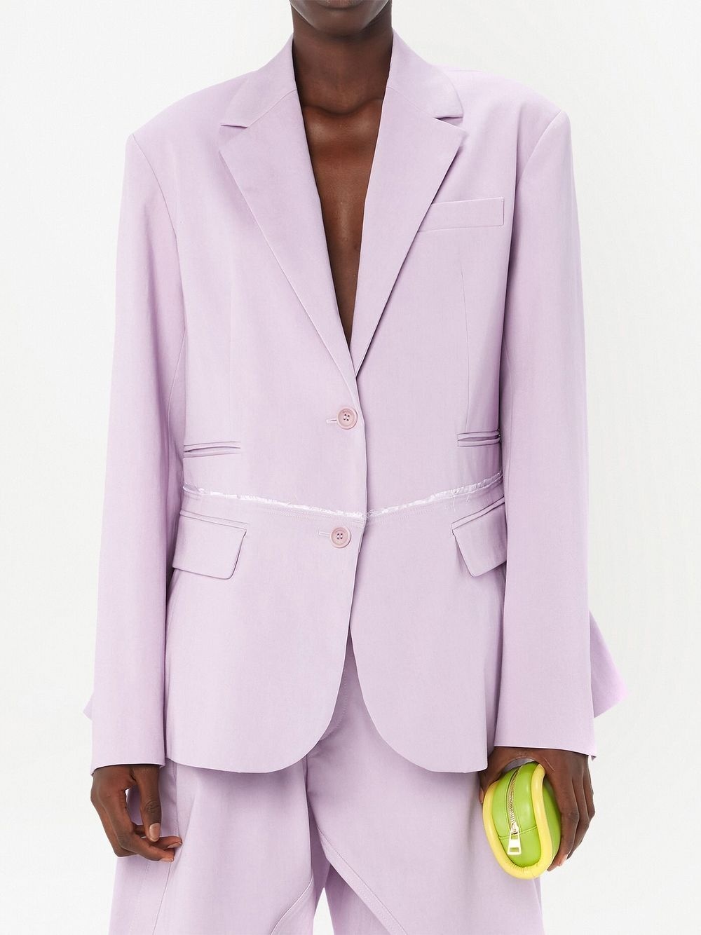 Deconstructed blazer jacket - 3