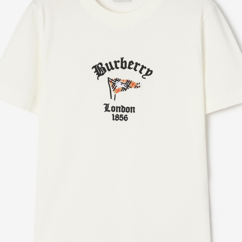 Burberry Check Flag Cotton T-shirt outlook