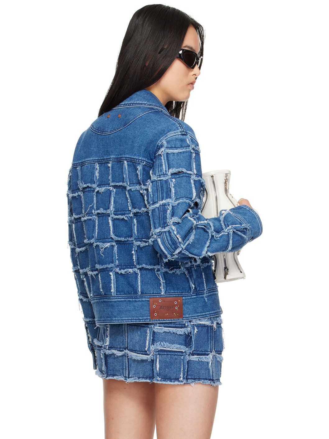 Blue New Patchwork Denim Jacket - 3