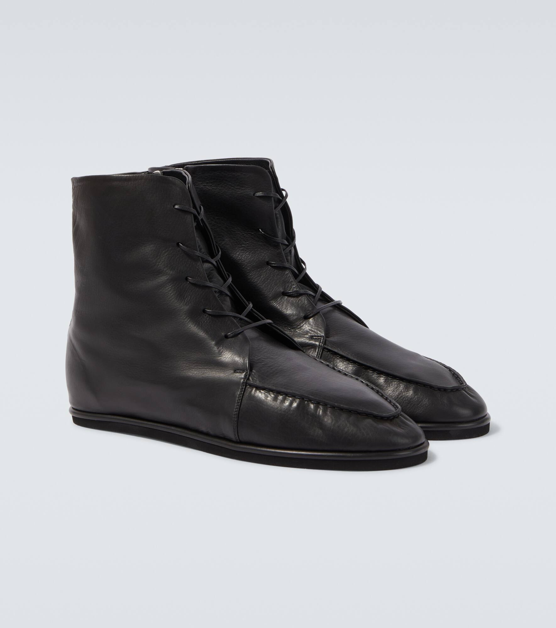 Leather Derby boots - 5
