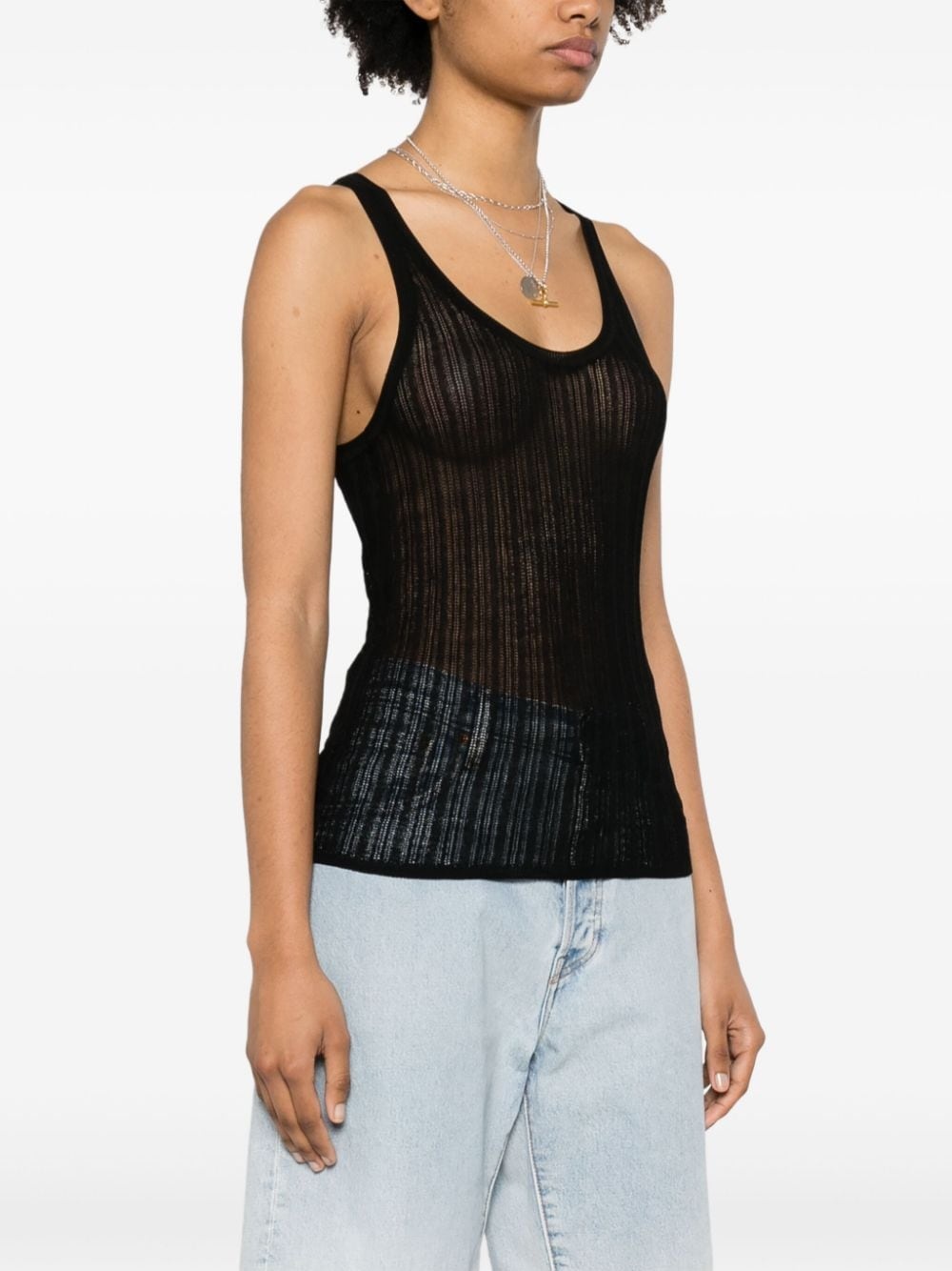 Dorsia open-knit top - 3