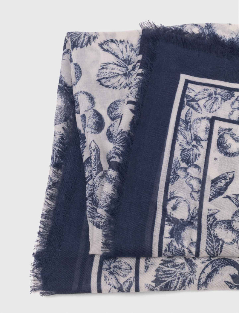 Fruit print shawl 6